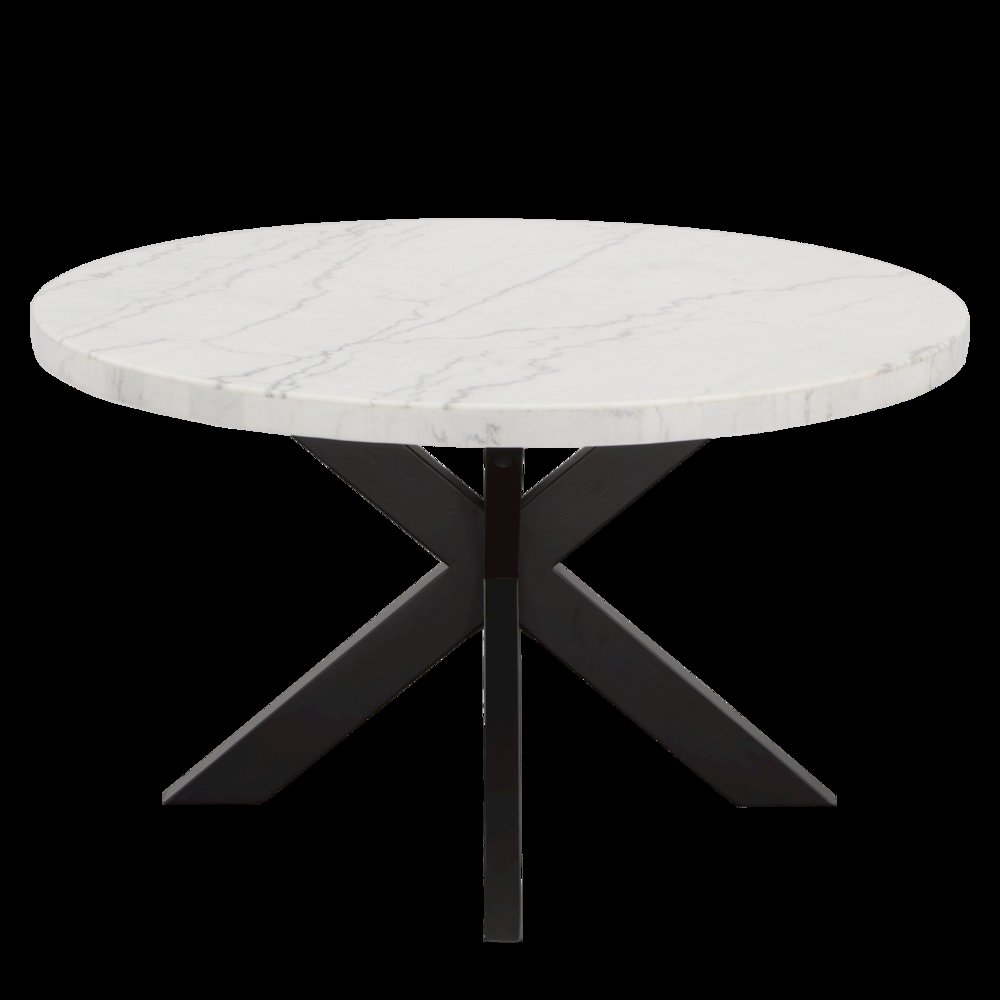 Xena Marble Top 52″ Round Dining Table
