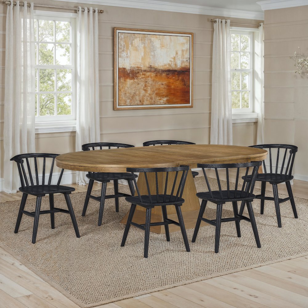 6 Willow Black Side Chairs