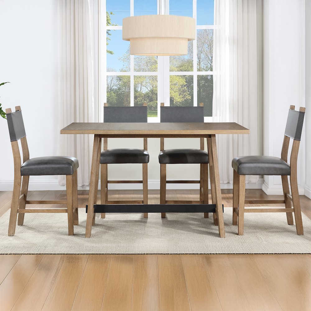 Aubrey Brown 5pc Counter Set