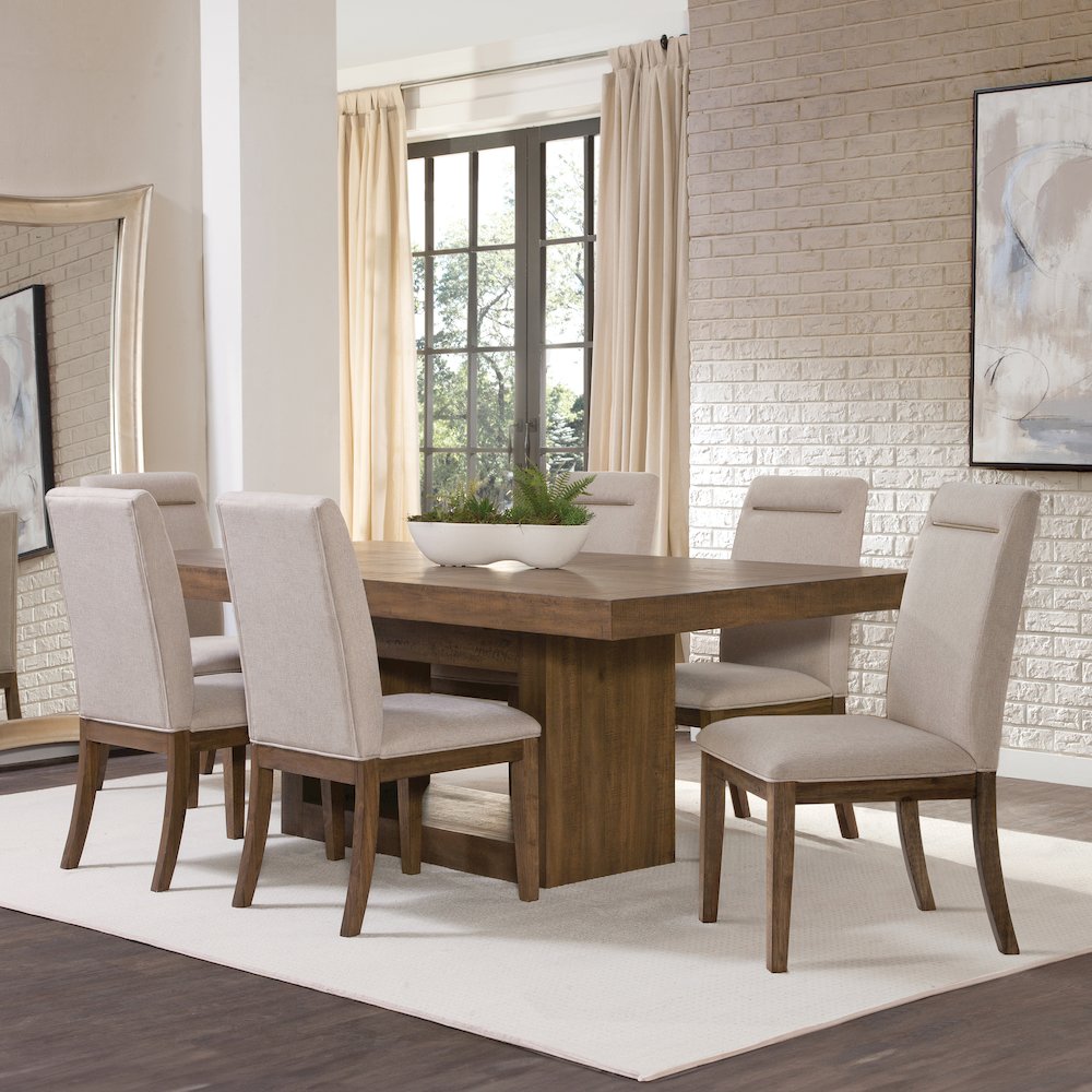 Garland Brown Dining Table and 6 Chairs