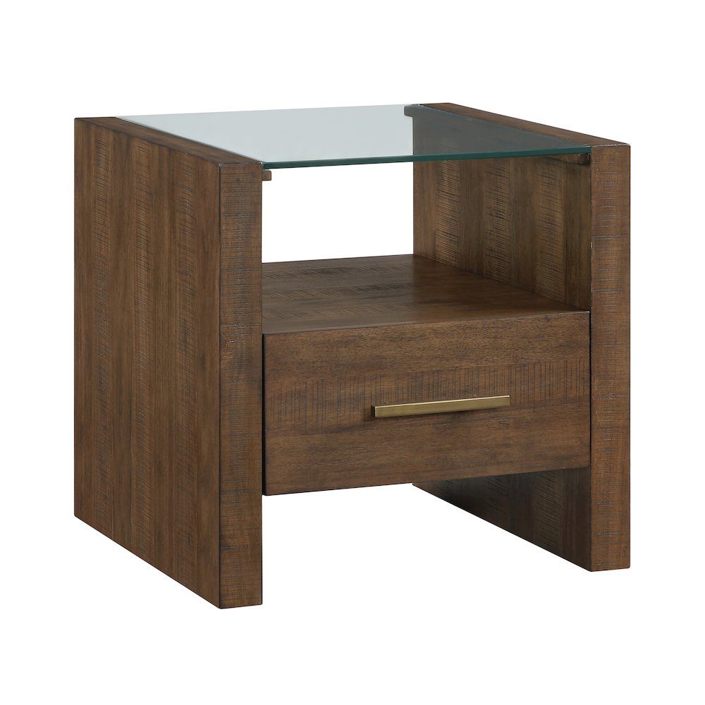 Garland Glass Top End Table