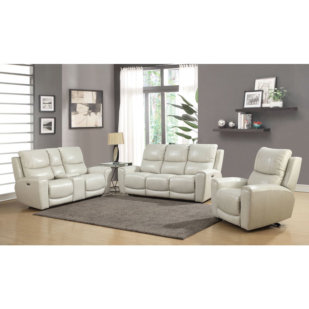 Laurel Power Reclining Sofa – Ivory