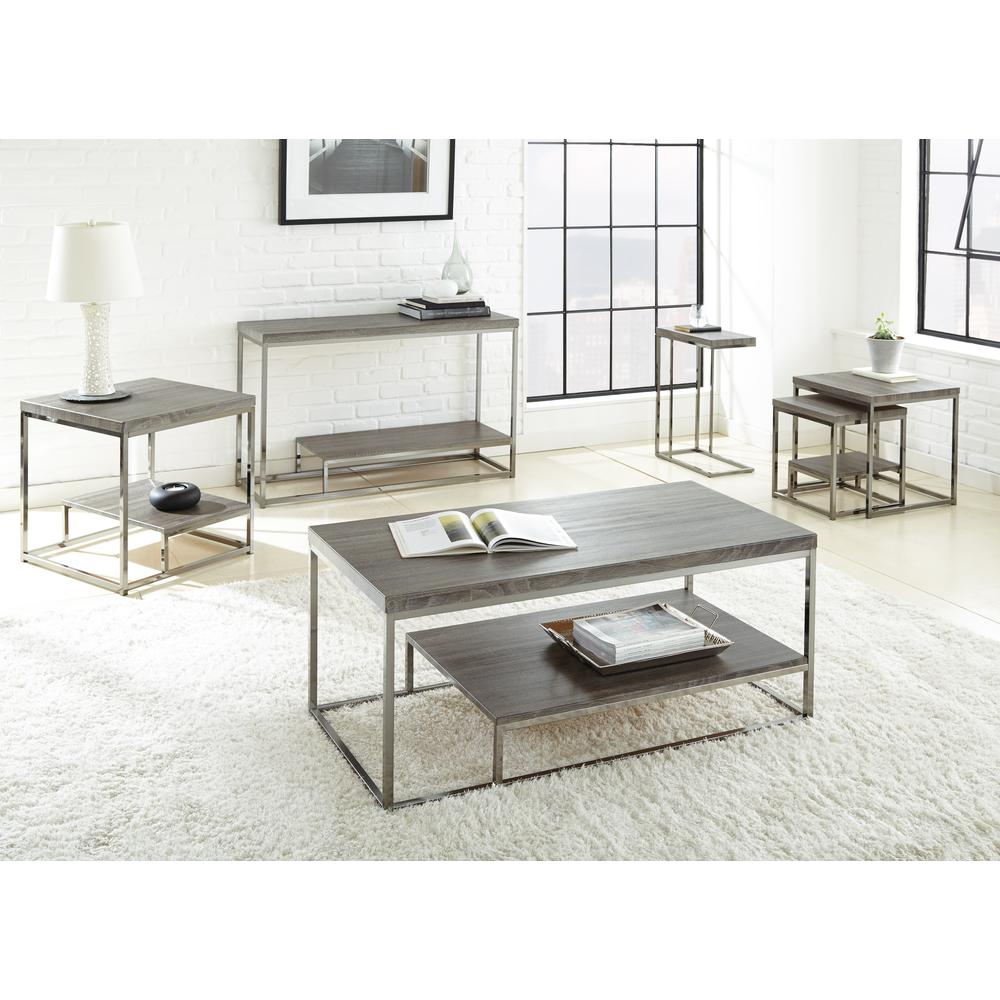 Lucia Chairside End TableGray/