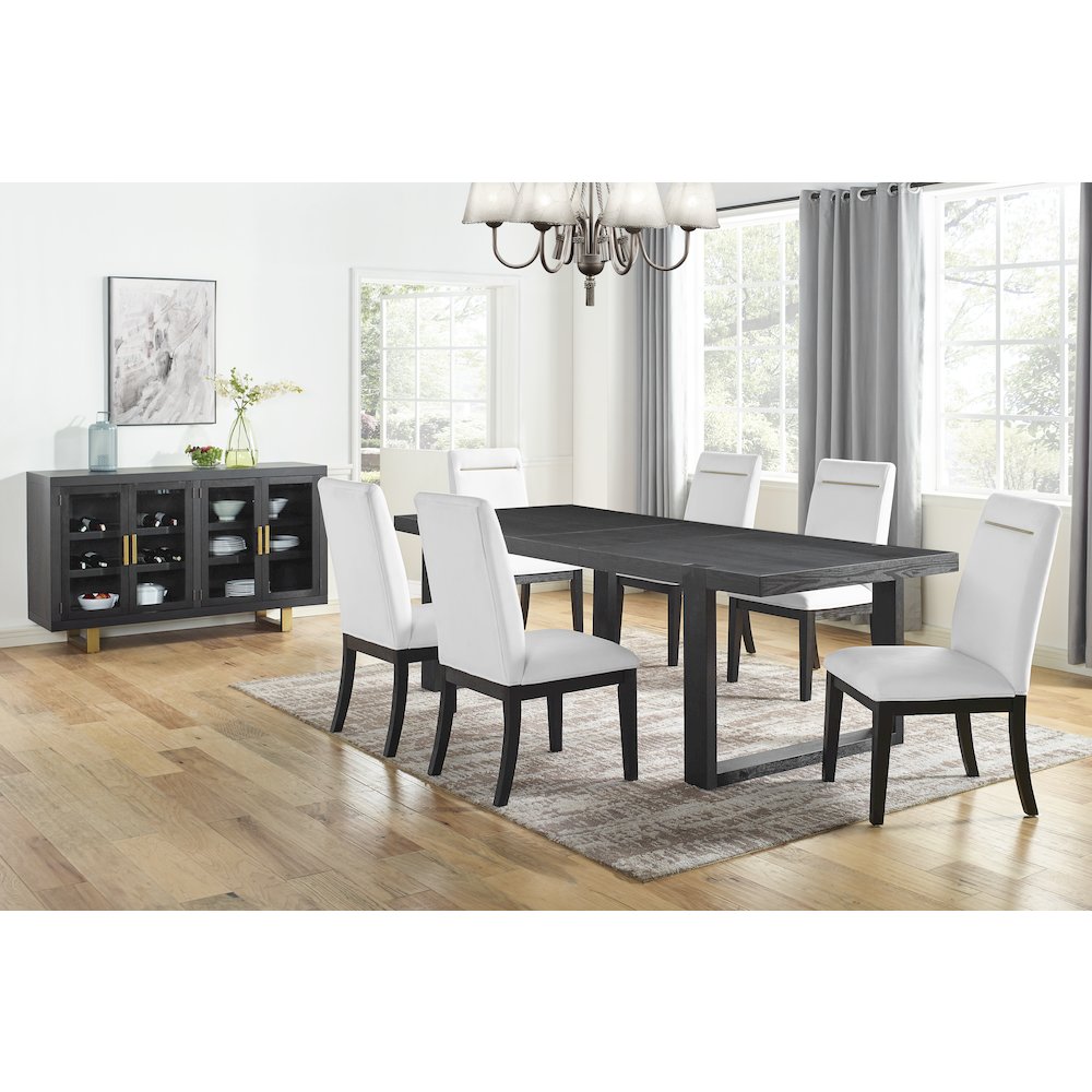 Yves 8pc Dining Set – White