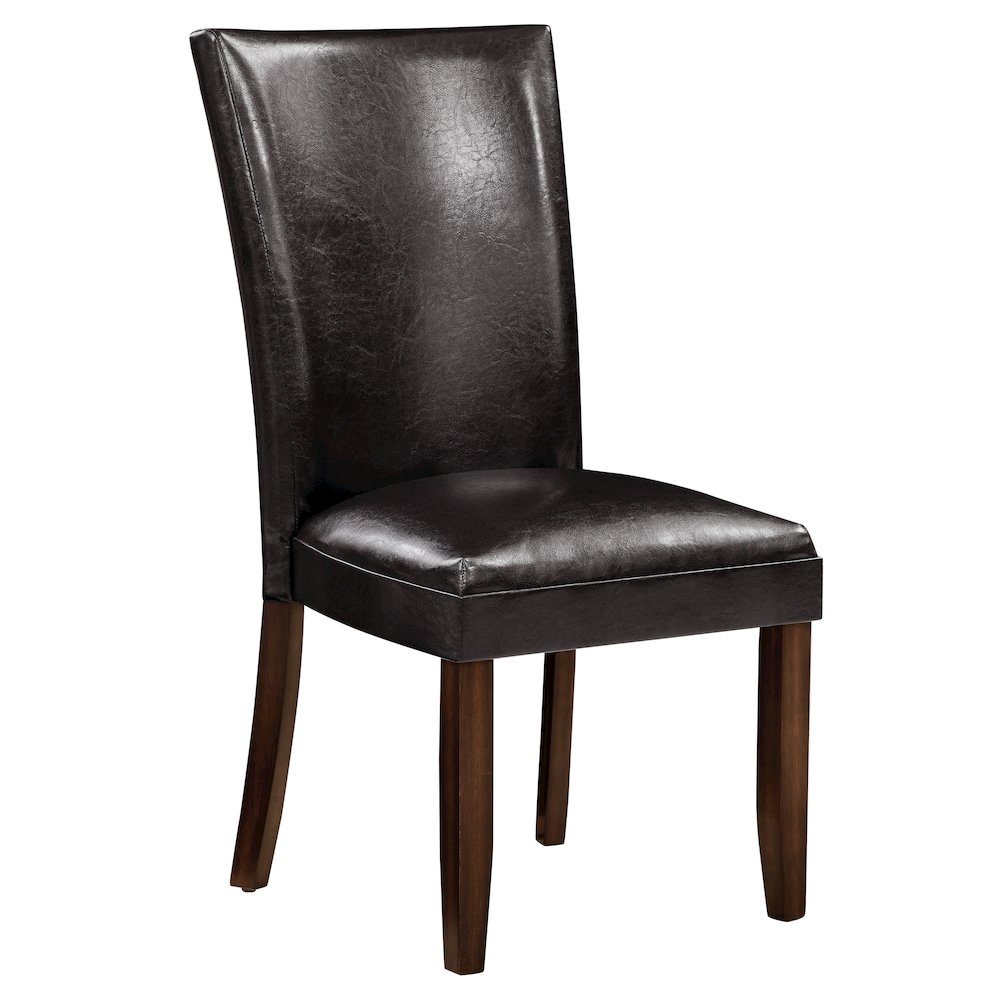 Hartford 72in Dining Set 7 PC with Brown Chairs