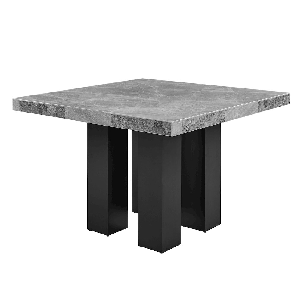 Camila Square 5PC Counter Set Black Chair
