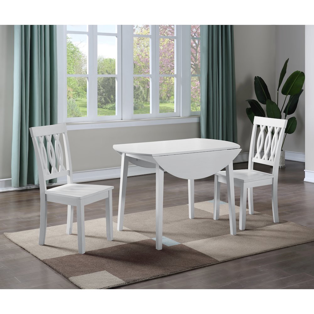 Naples 3pc Drop Leaf Dining Set
