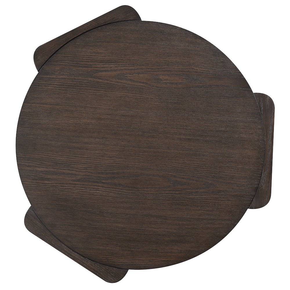 Salina Espresso Round Coffee Table