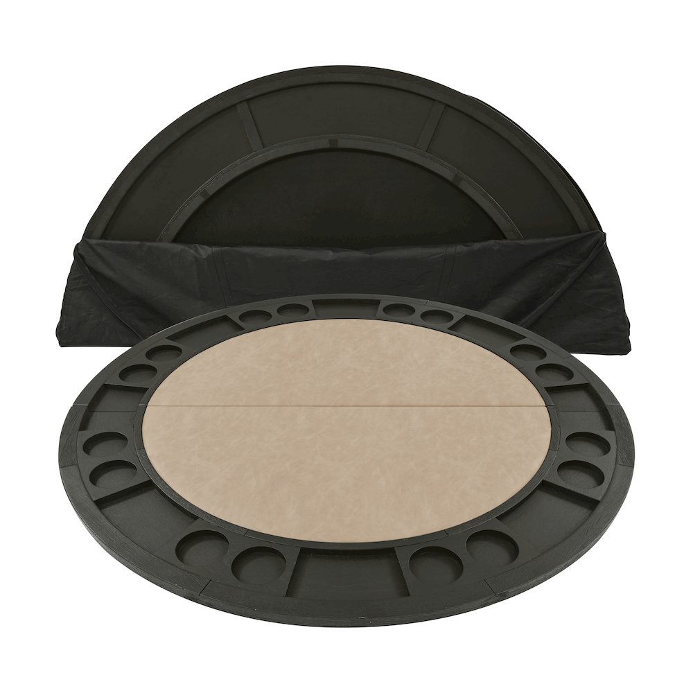 Black Finish with Sand Vegan Leather