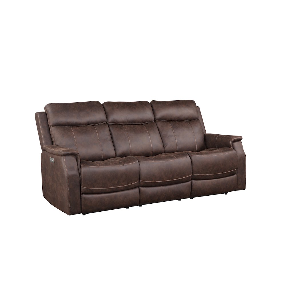 Valencia Dual Power Reclining Sofa – Walnut