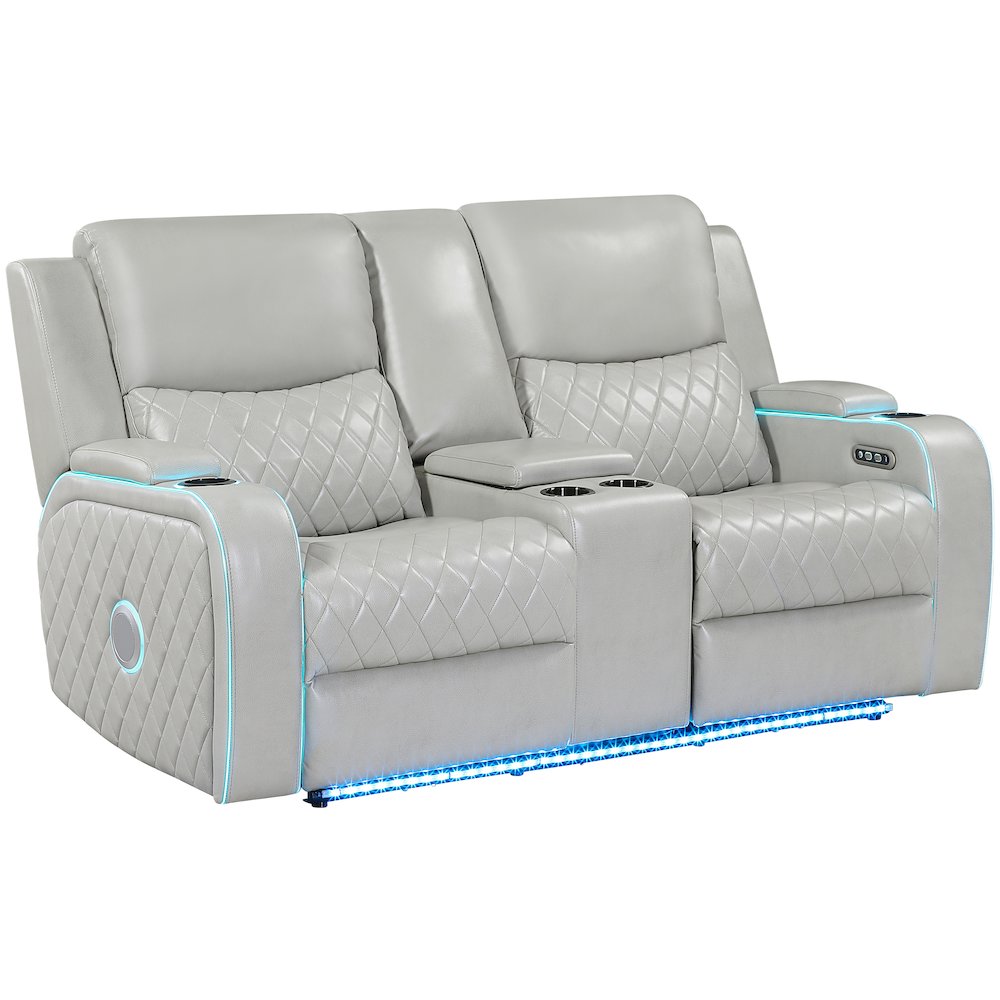 Luna Ice Power Console Loveseat