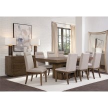 Garland Brown Dining Table and 8 Chairs