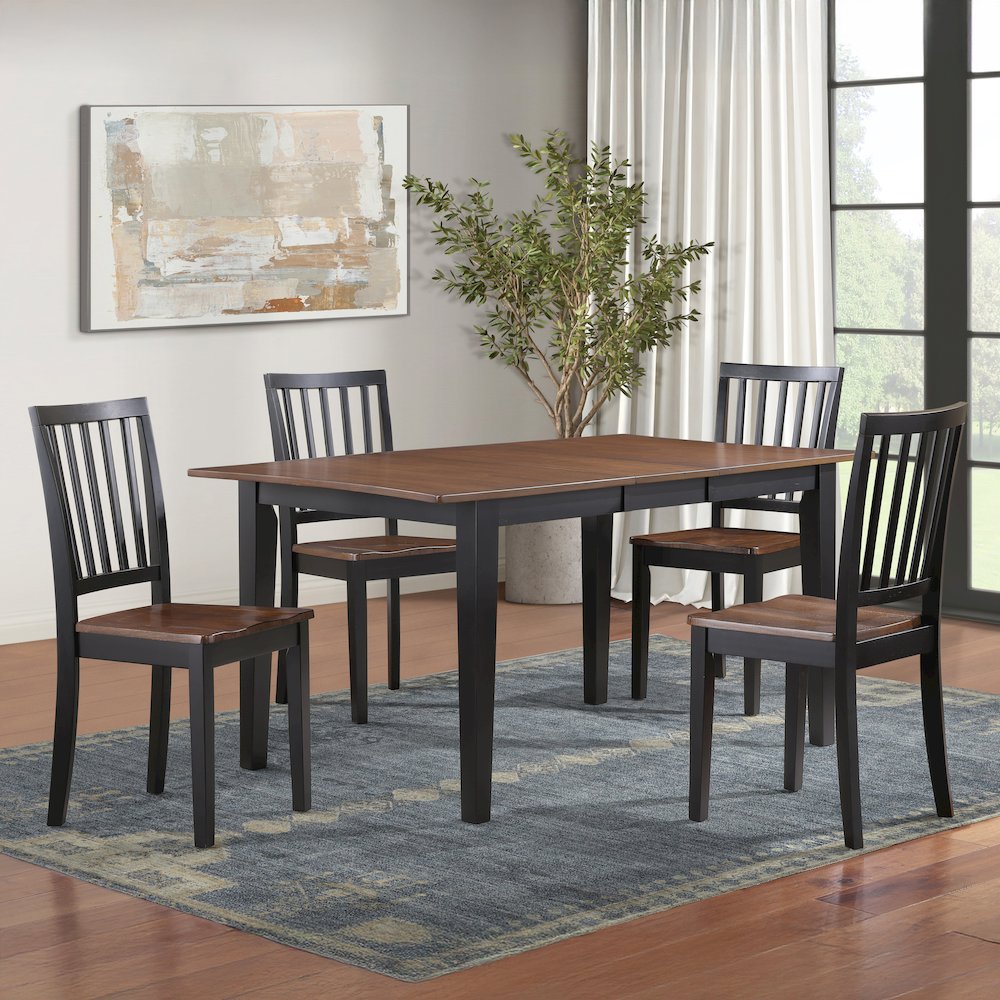 Joplin Solid Wood Two-Tone Farmhouse Chair