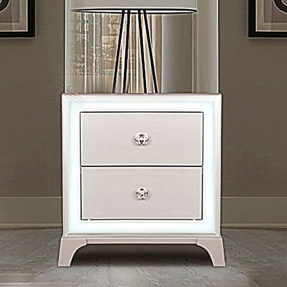 Cassie Illuminating Glam Nightstand