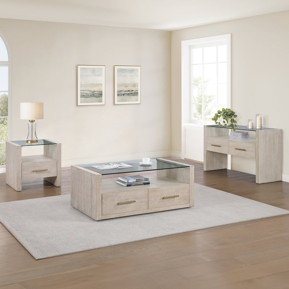 Garland Blonde Sofa Table