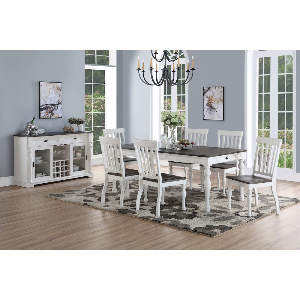 Joanna Two Tone Dining Set 7pc