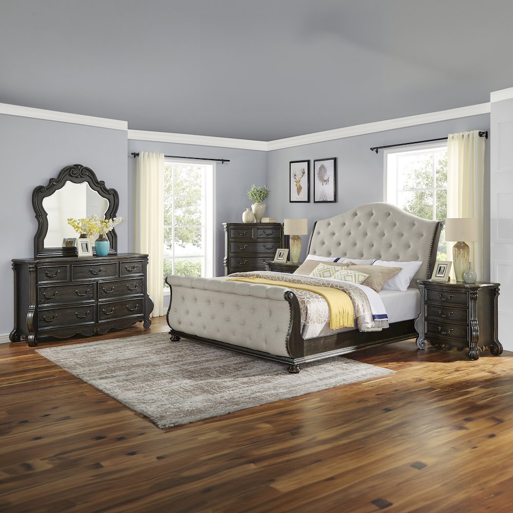 Rhapsody Queen Sleigh 6pc Bedroom Set