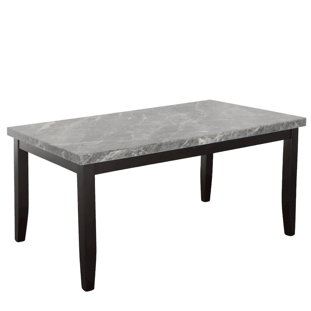 Napoli 64-inch Gray Marble Dining Table