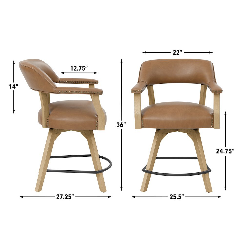Rylie 24″ Swivel Counter Chair