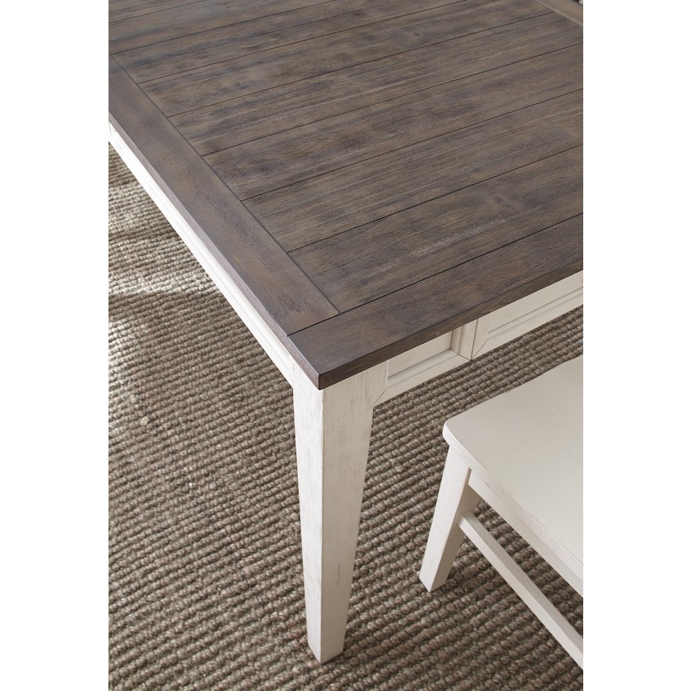 Cayla Table Dark Oak/White