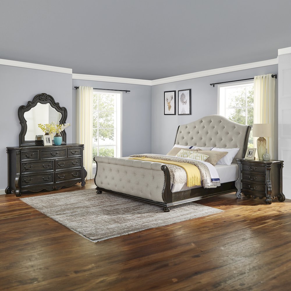 Rhapsody Queen Sleigh 4pc Bedroom Set