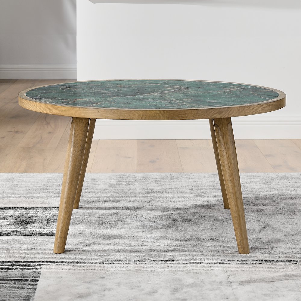 Novato 3-Piece Sintered Stone Table Set (Cocktail Table & 2 End Tables)