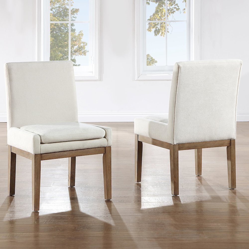 Aubrey Brown Upholstered Side Chair