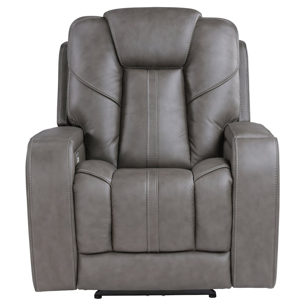 Daniel Triple Pwr Leather Theat Recliner