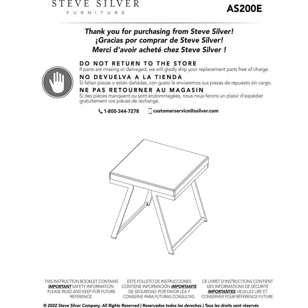 Alfresco Mirrored Top Square End Table