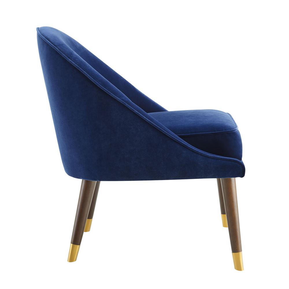 Avalon Velvet Accent Chair – Navy