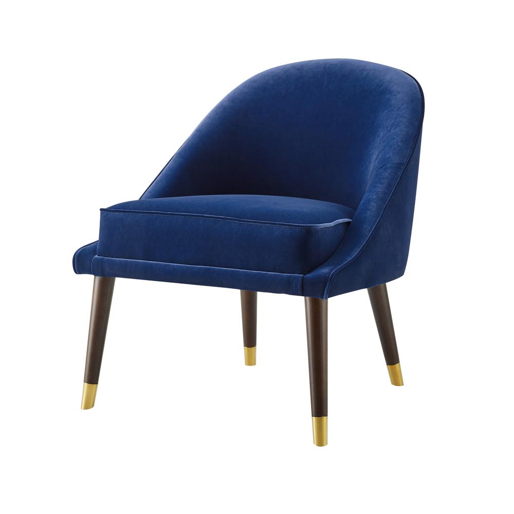 Avalon Velvet Accent Chair – Navy