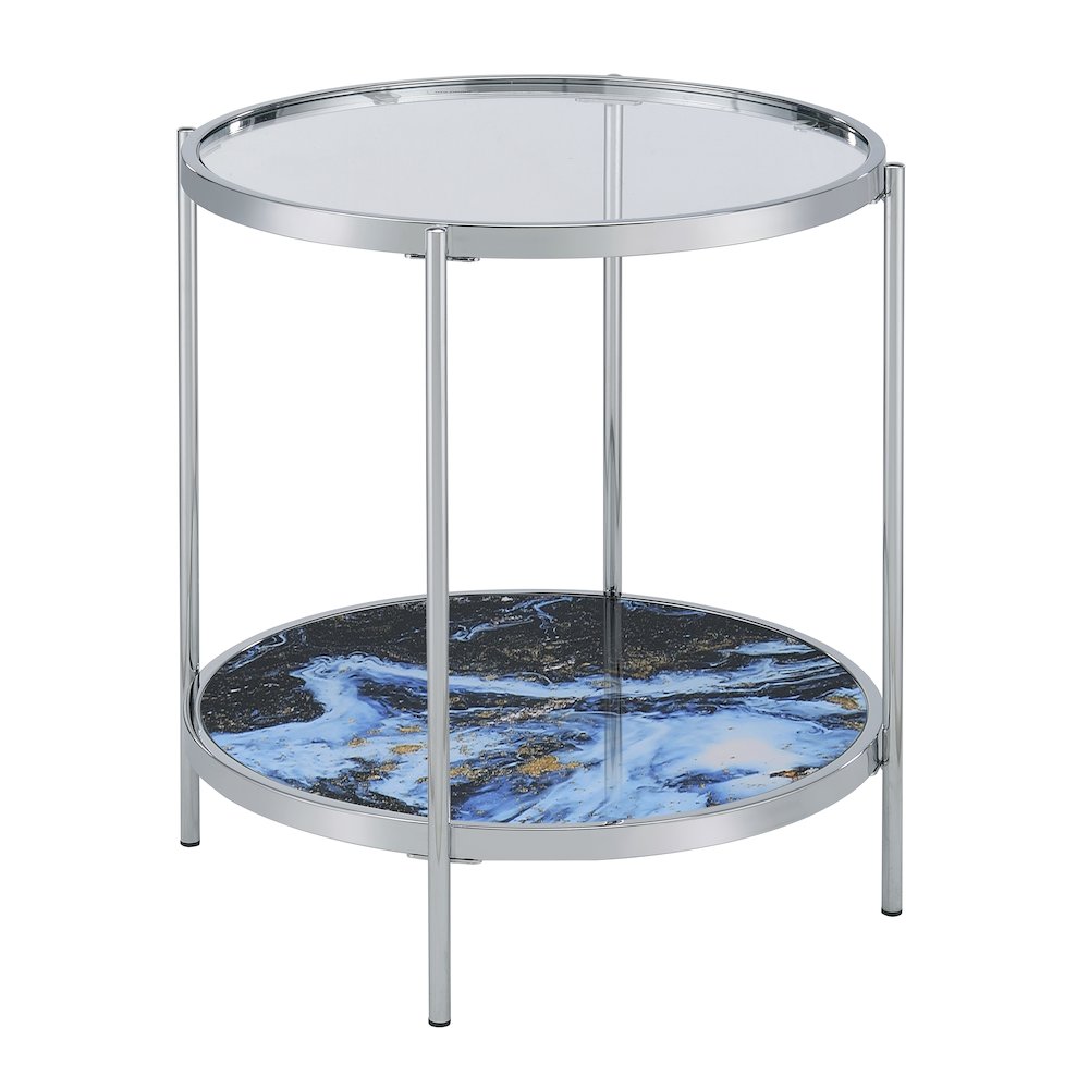 Averie Reversible Round End Table