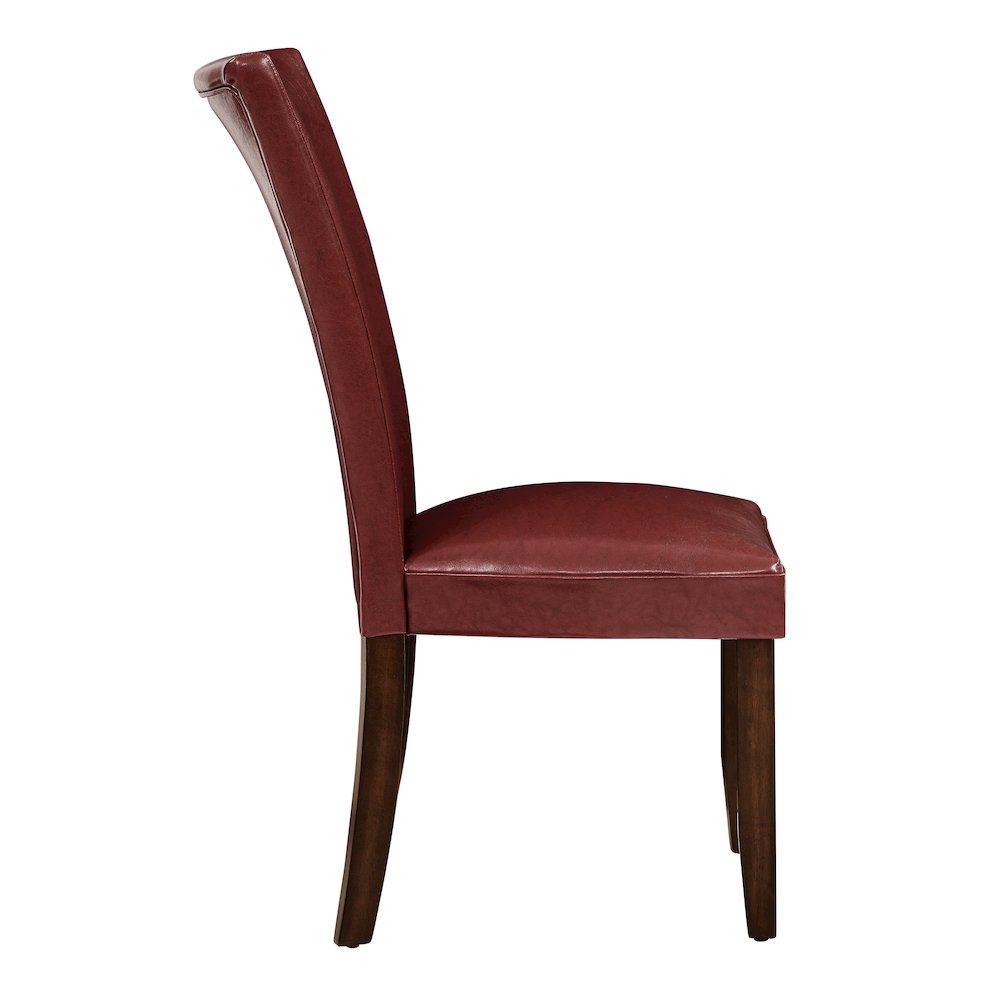 Hartford 72in Dining Set 9 PC with Red Chairs