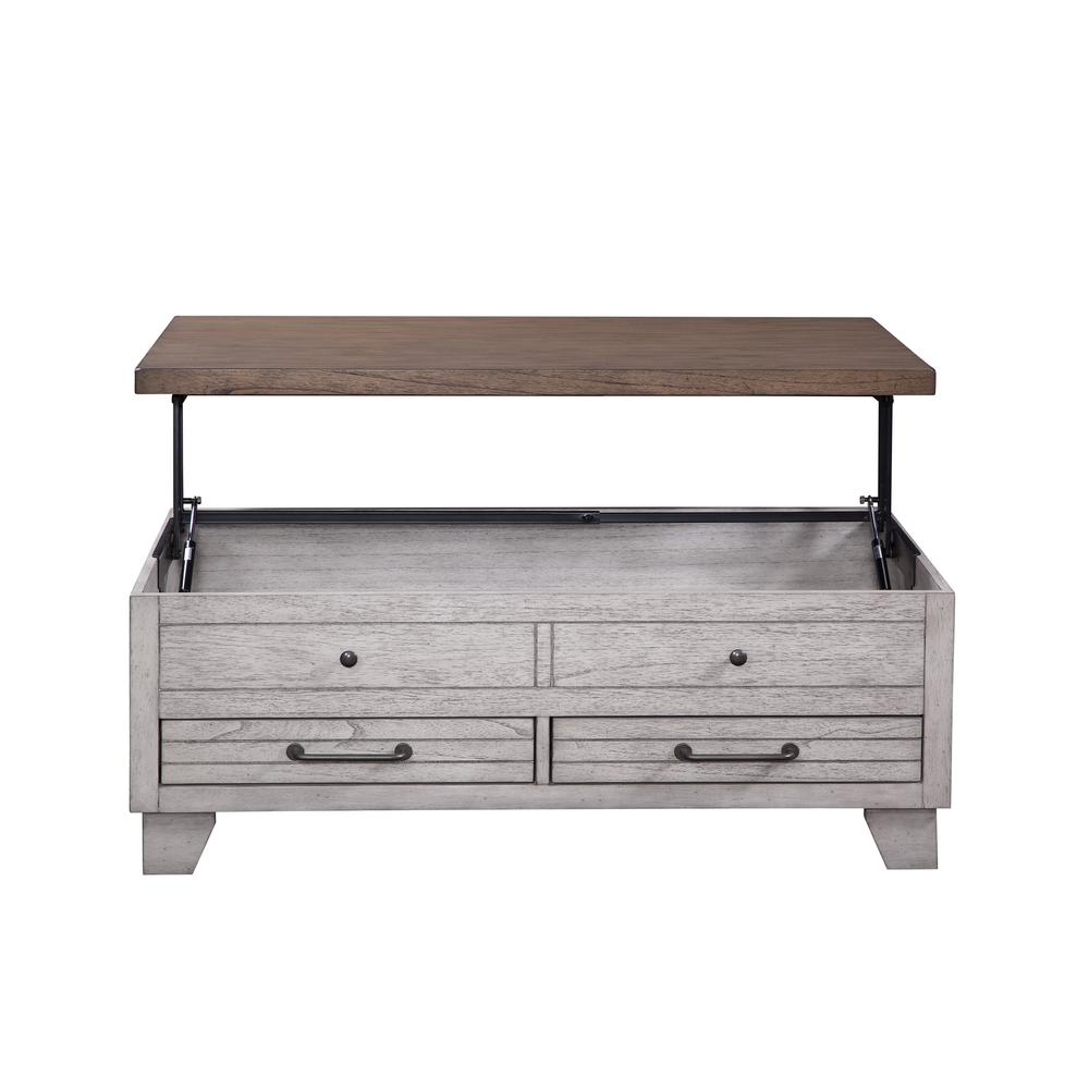 Bear Creek Lift Top Cocktail Table – Ivory