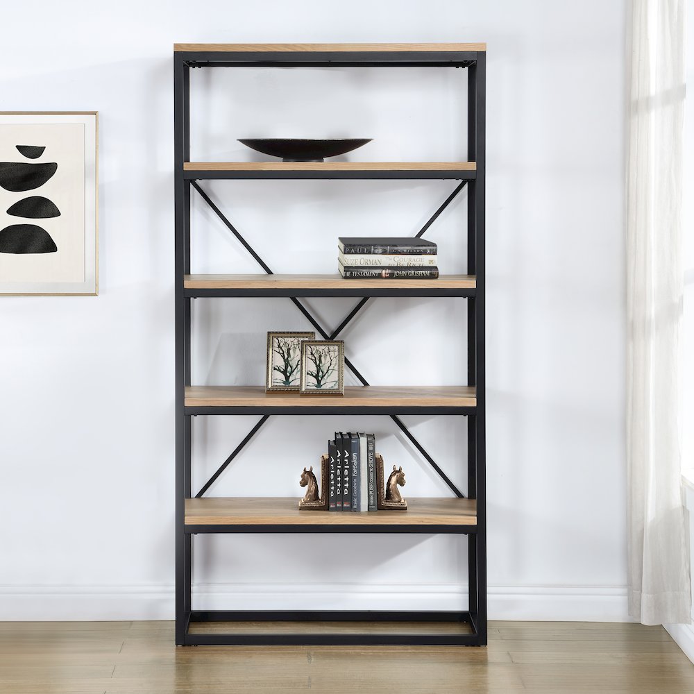 Magnolia Black Bookcase