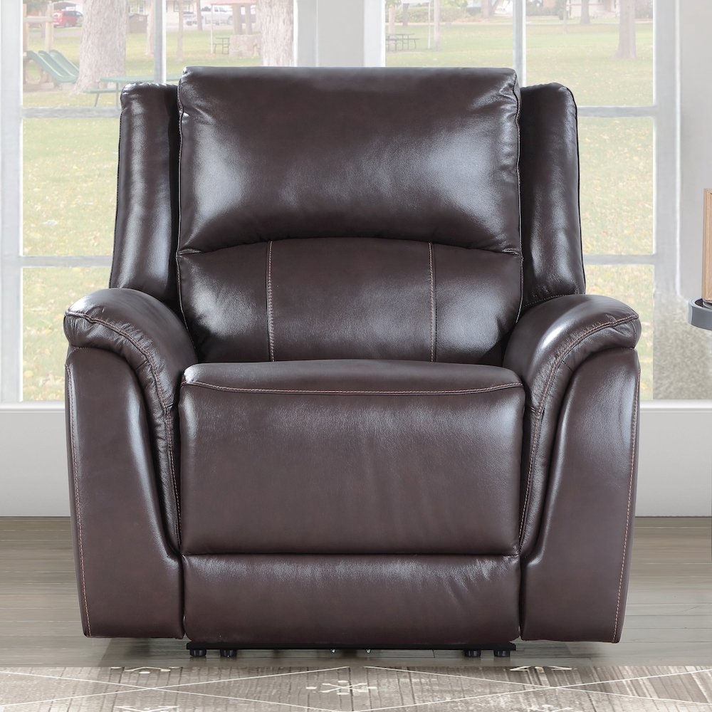 Alexandria PWR Recliner Chocolate