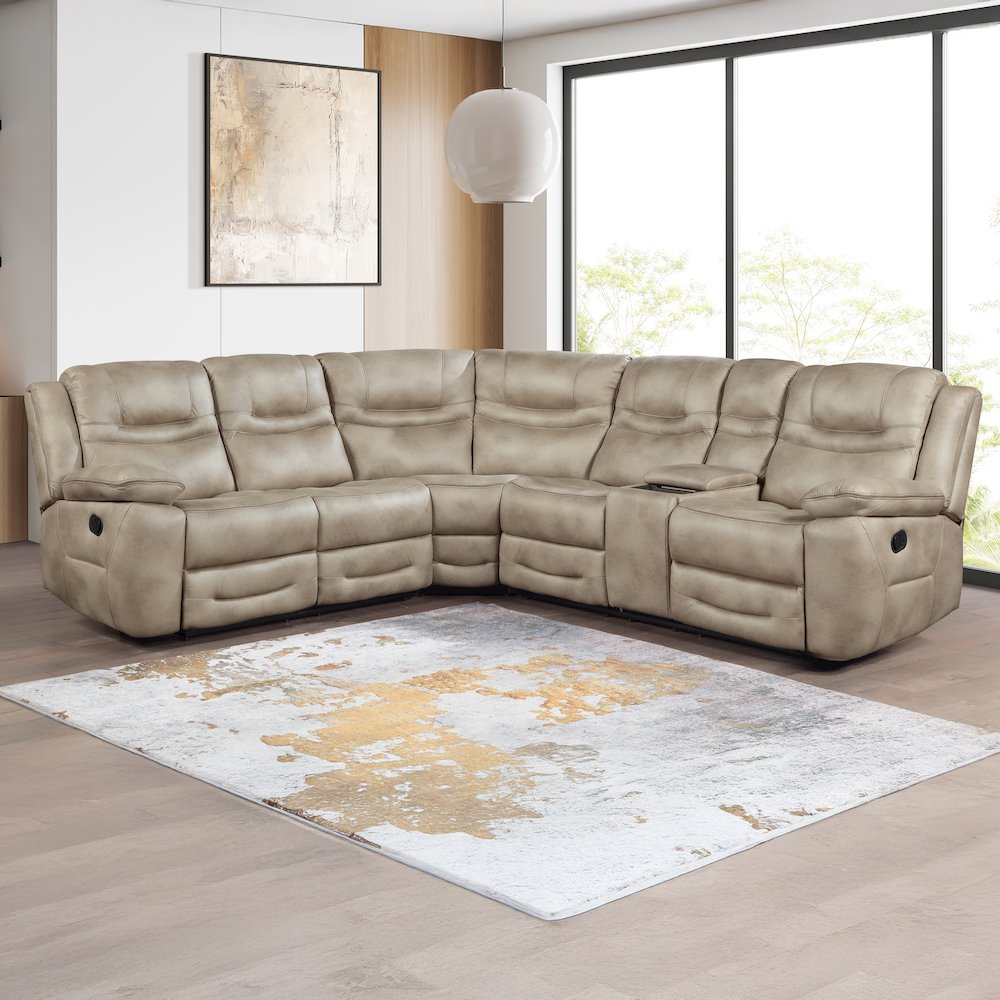 Shelton 3PC Manual Reclining Sectional