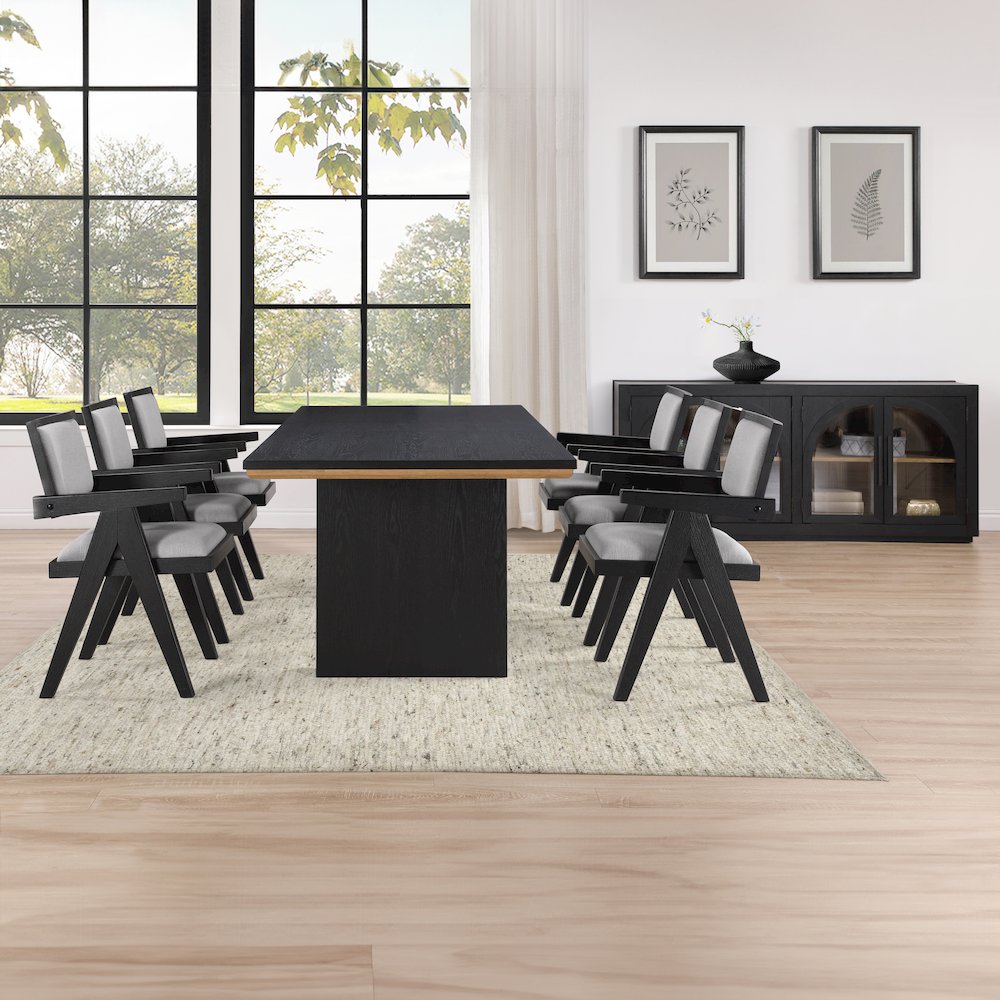 Magnolia 80-96″ Table 7-Piece Arm Chair Dining Set