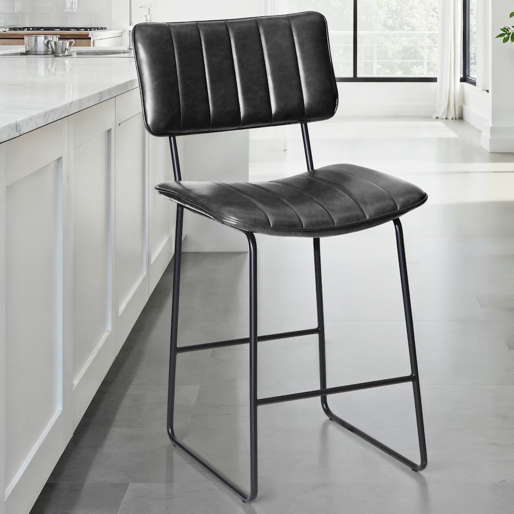 Tribeca Black Counter Stool