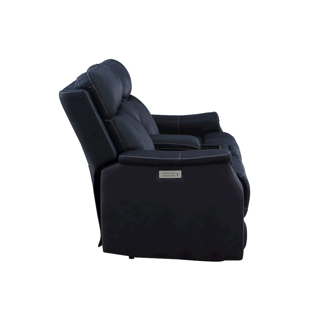 Valencia Dual Power Reclining Console Loveseat – Ocean