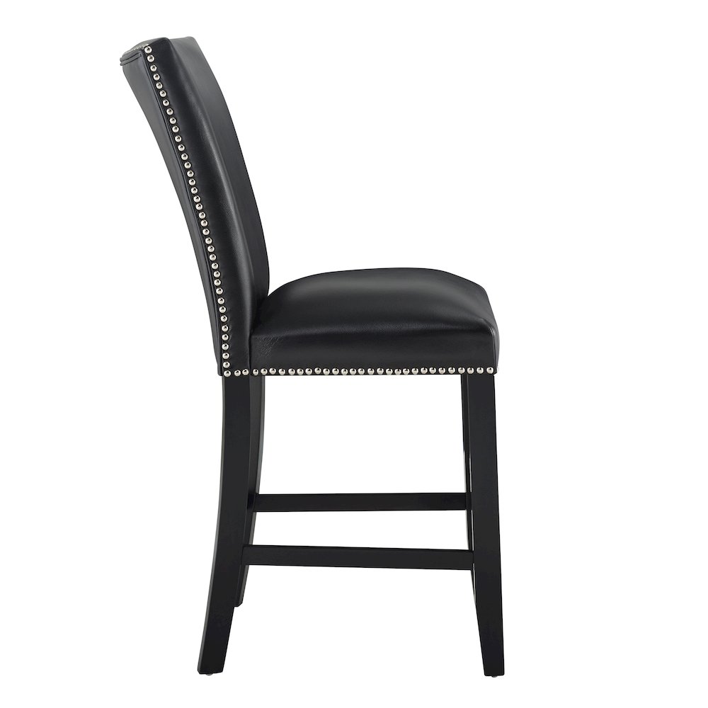 Camila 5PC Rectangle Counter Set Black Chair