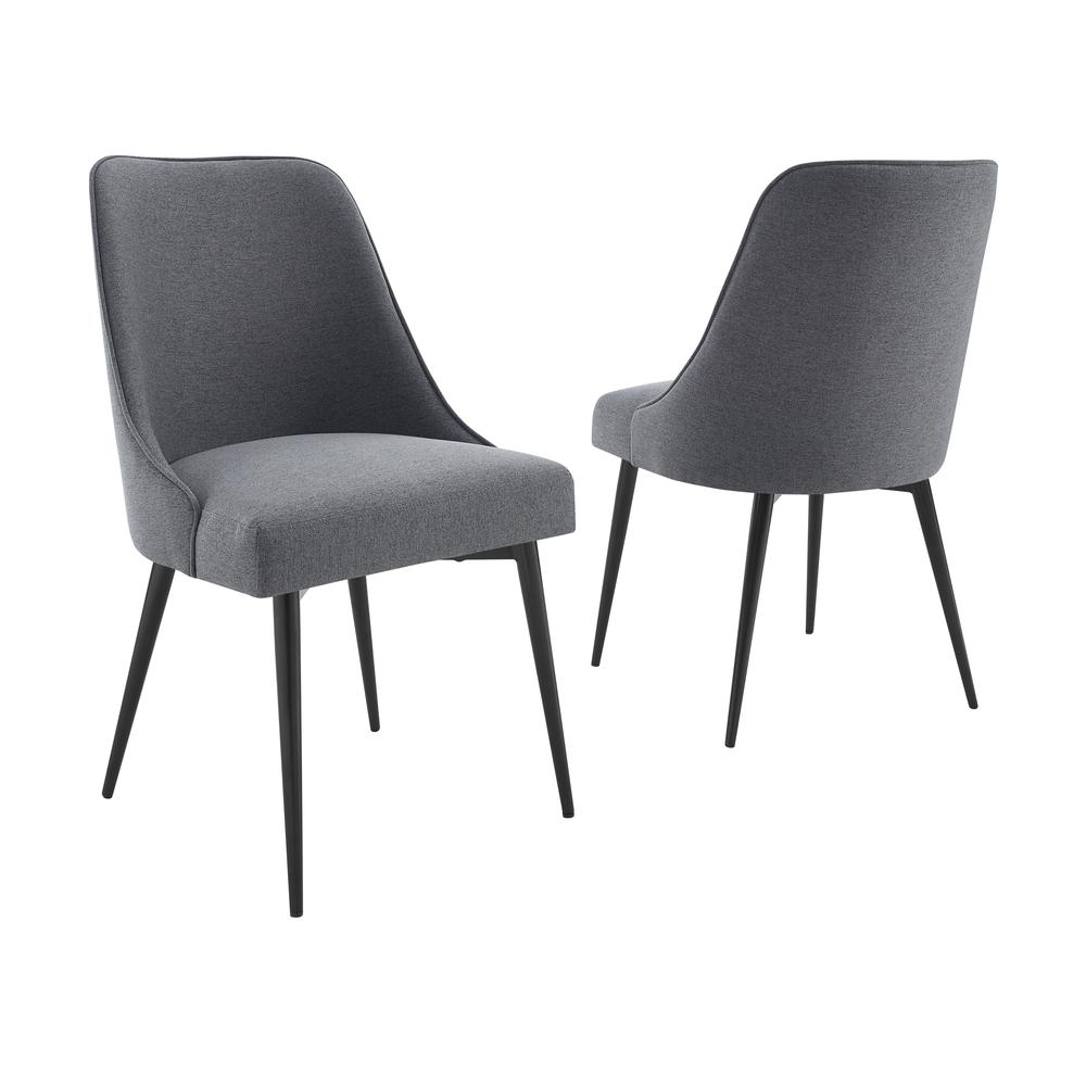 Colfax Side Chair Charcoal – set of 2