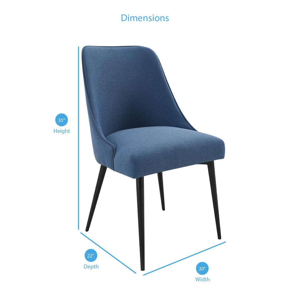 Colfax Side Chair Blue – set of 2