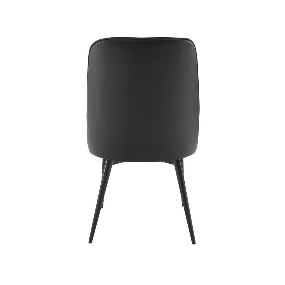 Colfax Side Chair Black Vinyl – set of 2