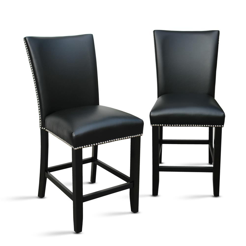 Camila Black Counter Chair – set of 2