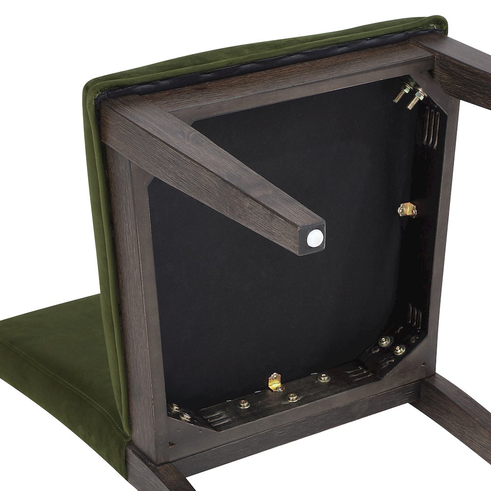 Evan Green Velvet Side Chair