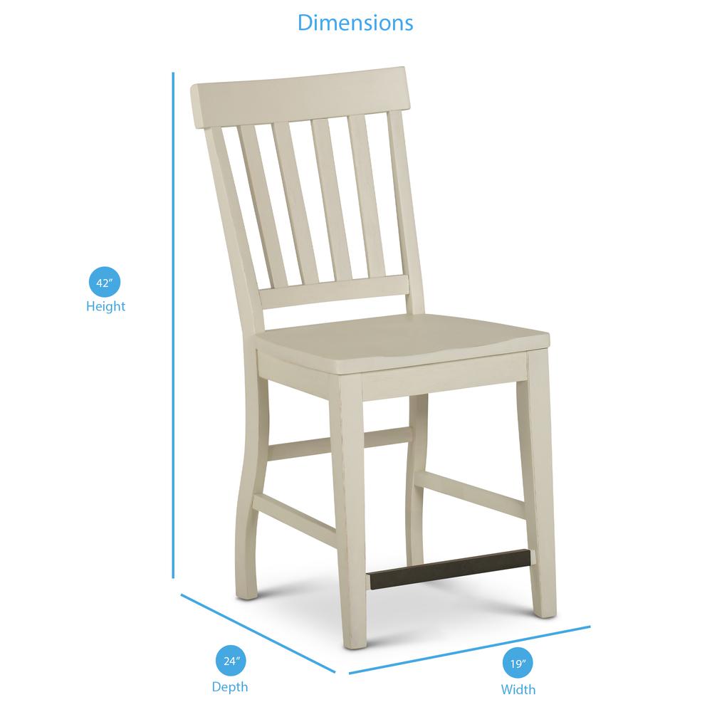 Cayla Counter Chair White