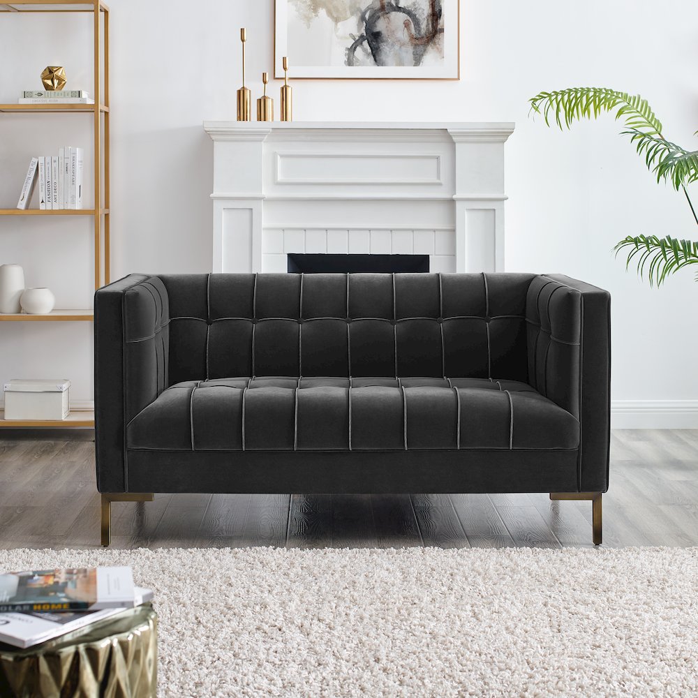 Isaac Gray Sofa and Loveseat