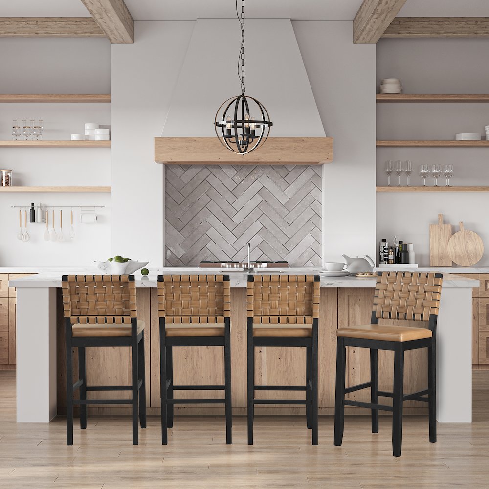 Reid Black Bar Chair