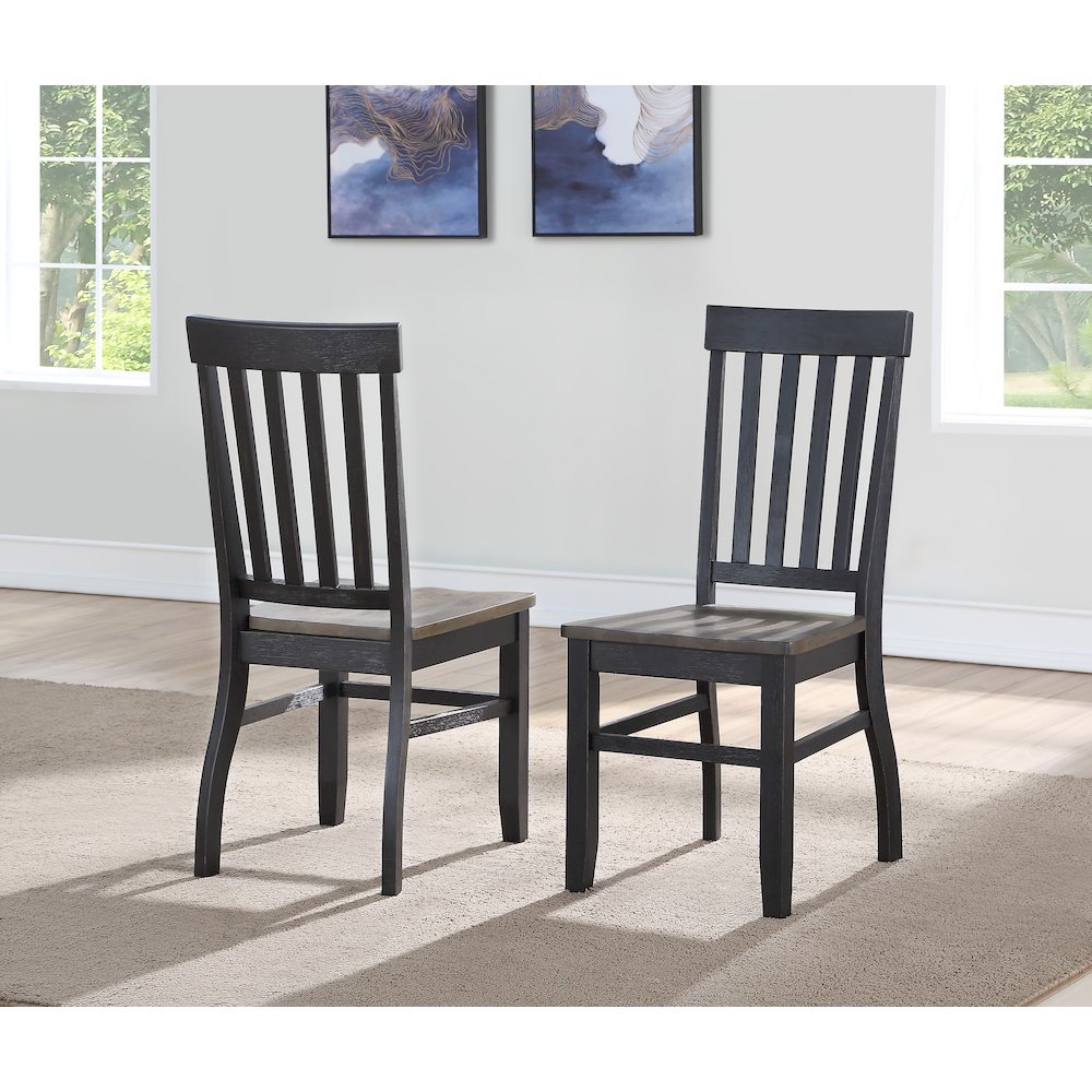 Raven Noir Dining Table and 4 Chairs